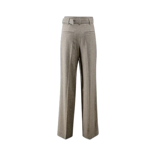 Chevron Loose Fit Belted Trousers