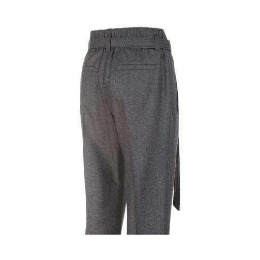 Pleat Detailed Belted Trousers