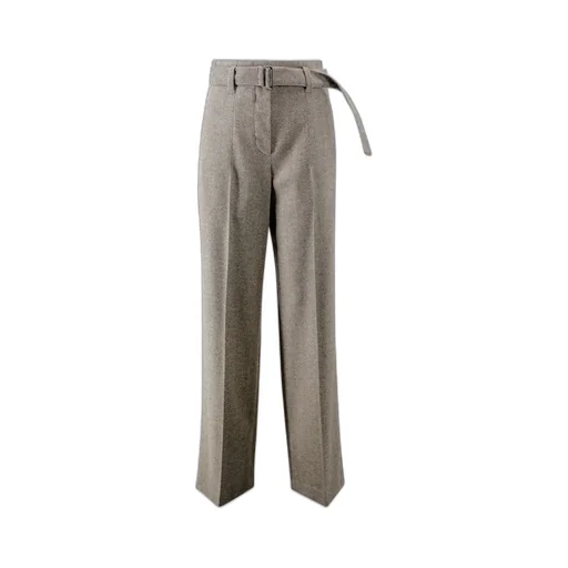 Chevron Loose Fit Belted Trousers