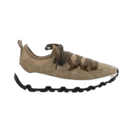 Chunky-Sole Lace-Up Sneakers