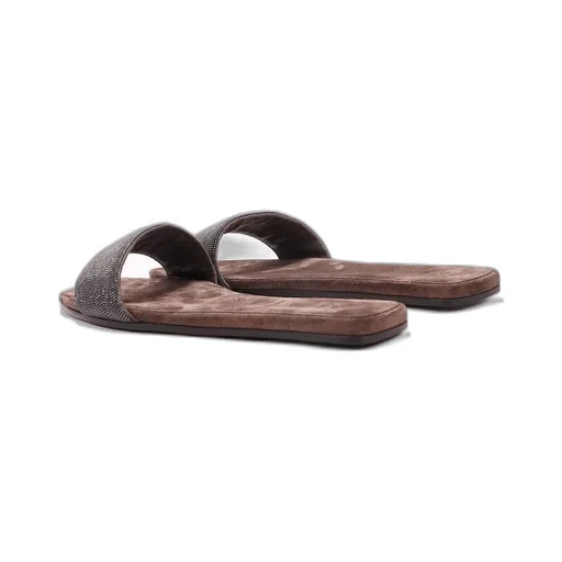 Embellished Open Toe Slides