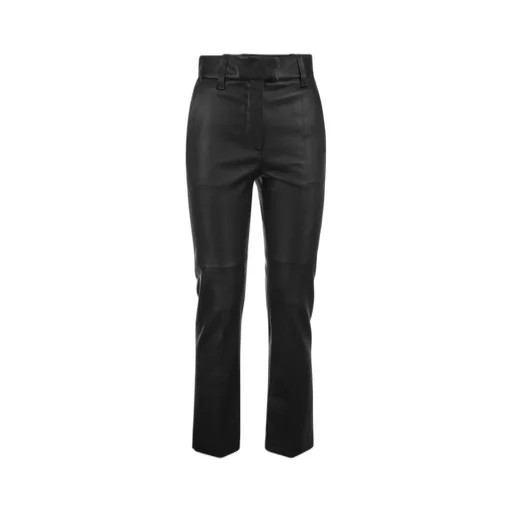 High-Waist Straight-Leg Trousers