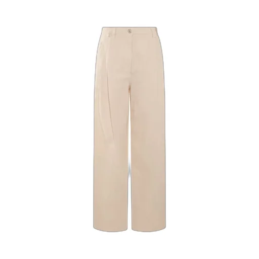 High-Waist Straight-Leg Pants