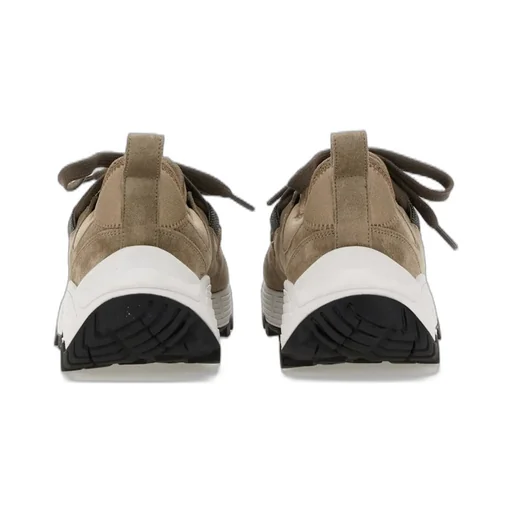 Chunky-Sole Lace-Up Sneakers