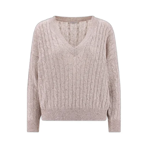 Sequin Embellished Knitted Jumper