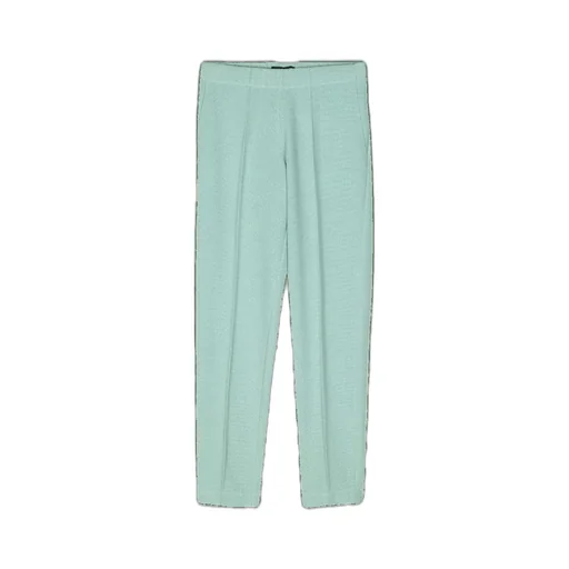 Straight-Leg Cropped Trousers