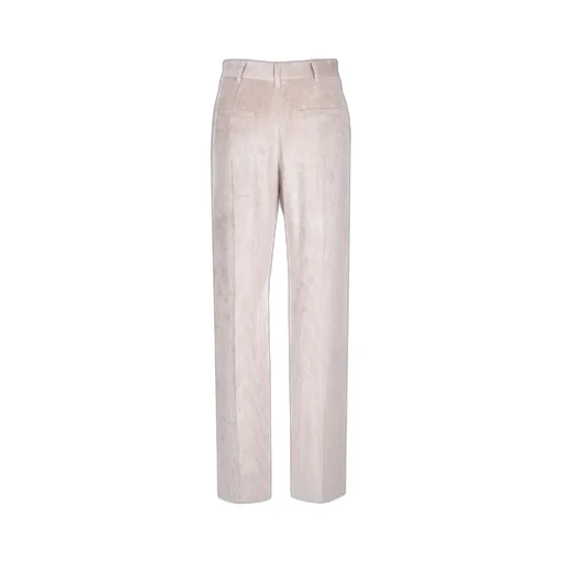 Corduroy Mid-Rise Wide-Leg Trousers