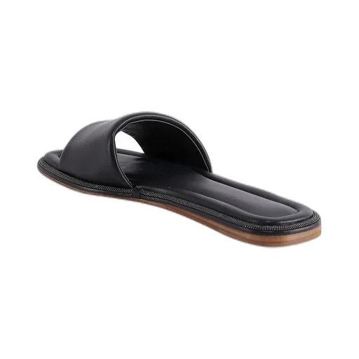Square Toe Slip-On Slides
