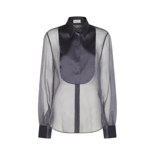 Buttoned Long-Sleeved Top