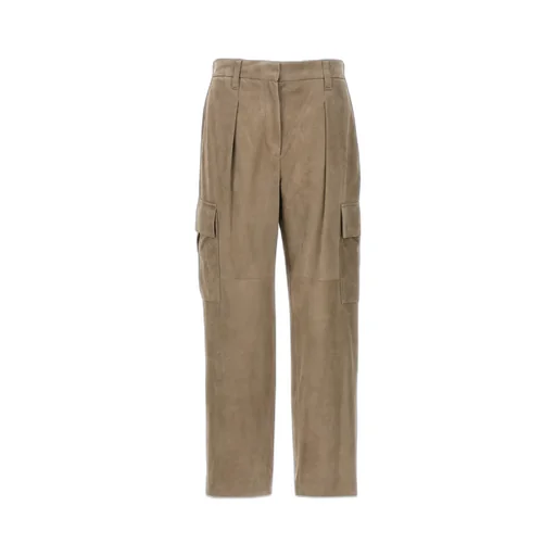 High-Waist Straight-Leg Trousers