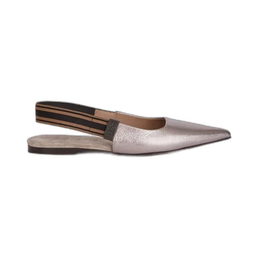 Slingback Strap Flat Ballerina Shoes