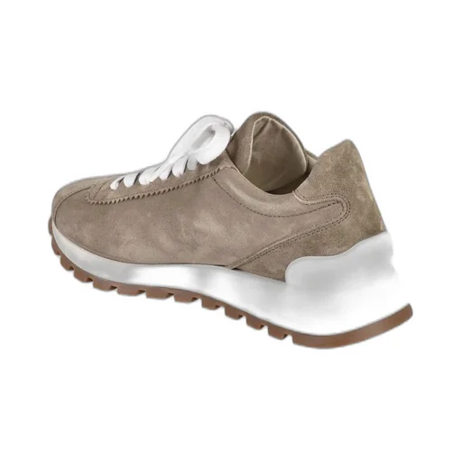 Round-Toe Lace-Up Trainers