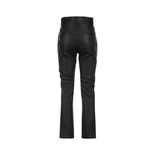 High-Waist Straight-Leg Trousers