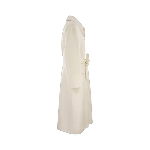 Single-Breasted Long Sleeved Belted Coat