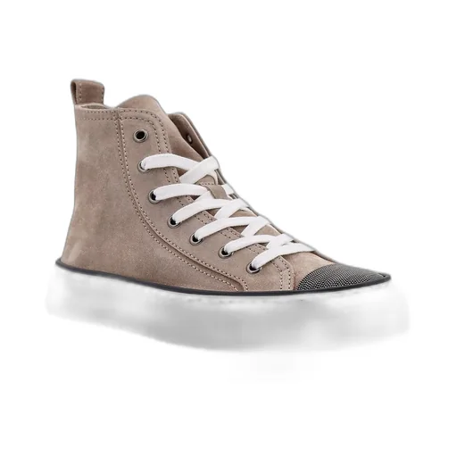Embellished High-Top Sneakers