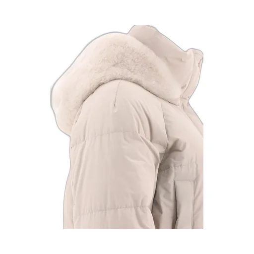 High-Neck Hooded Coat