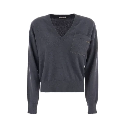 V-Neck Knitted Jumper