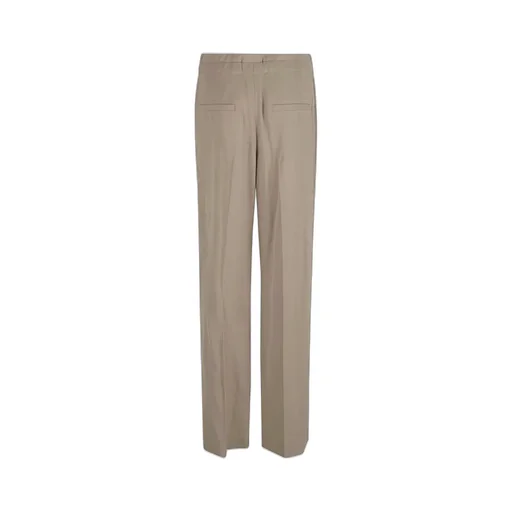 Fluid Wool Straight Leg Trousers