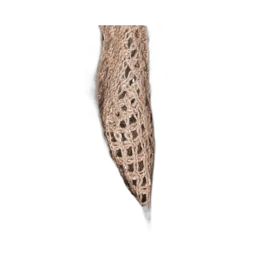 Open-Knitted V-Neck Jumper