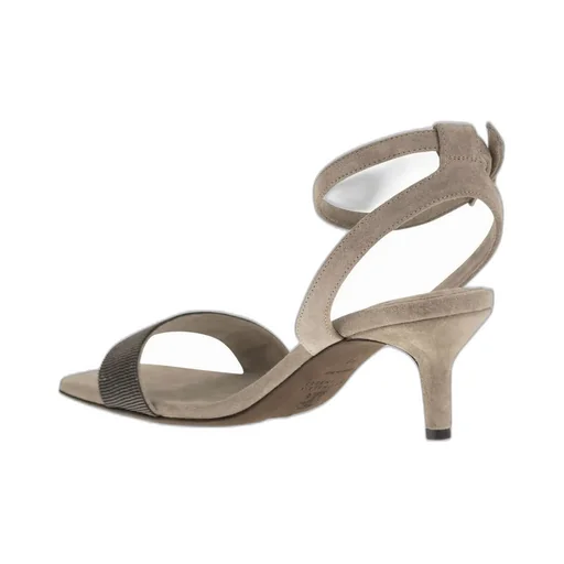 Ankle Strap Sequin Embellished Sandals