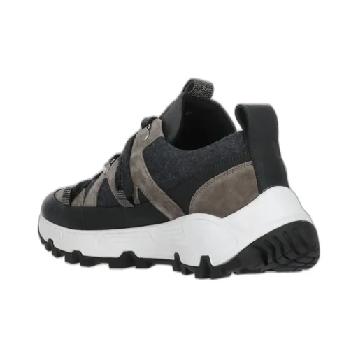 Round-Toe Lace-Up Sneakers