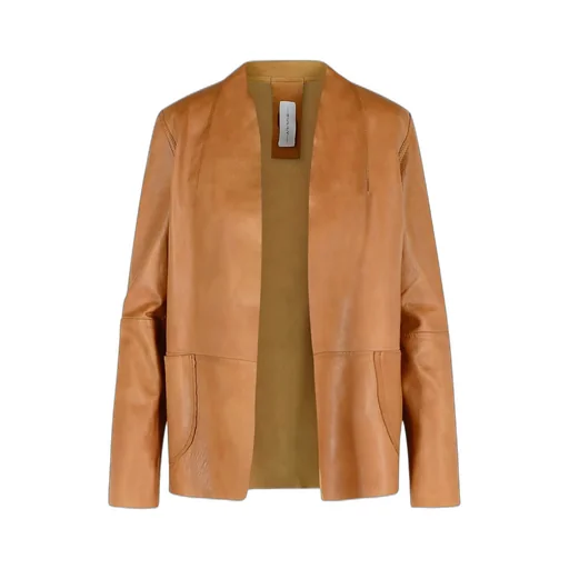 Tone-Collar Open Jacket