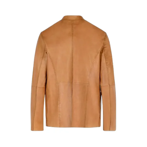 Tone-Collar Open Jacket
