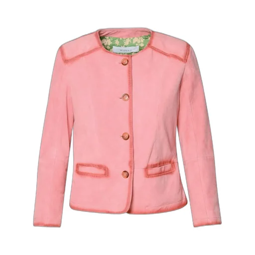 Suede Buttoned Jacket