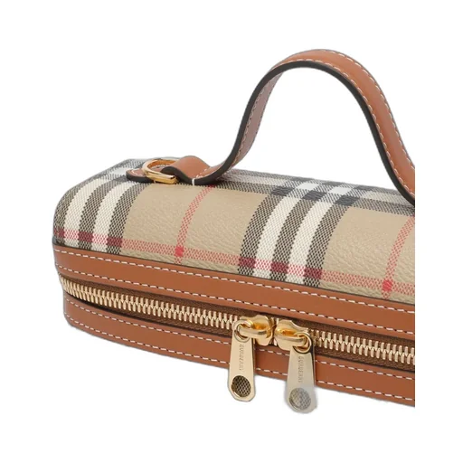 Mini Checked Zip-Around Vanity Crossbody Bag