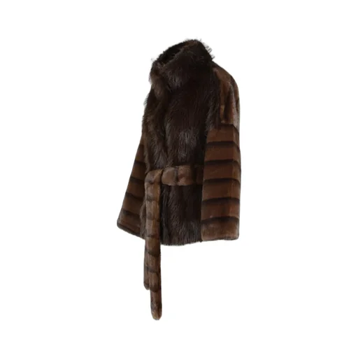 Belted Faux Fur Jacket