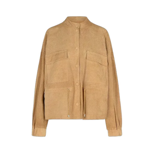 Perforated Suede Jacket