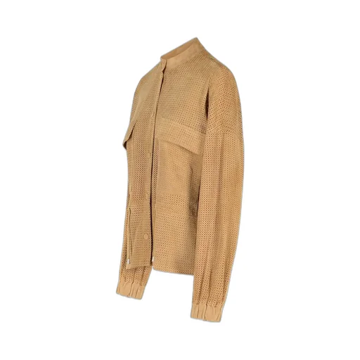 Perforated Suede Jacket