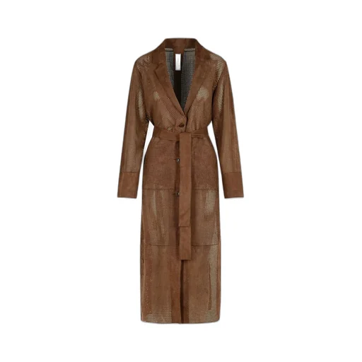 Perforated Trench Coat