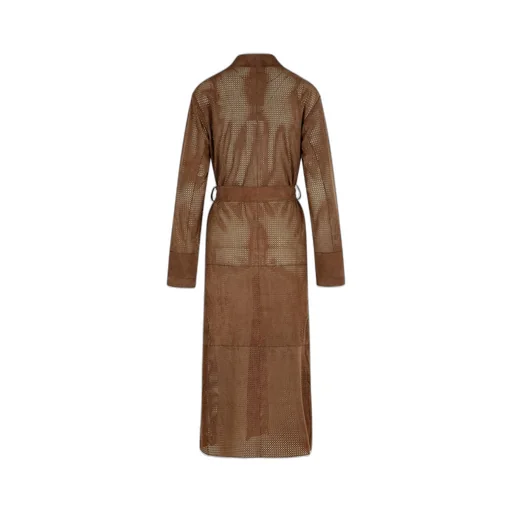 Perforated Trench Coat
