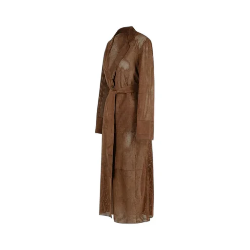 Perforated Trench Coat