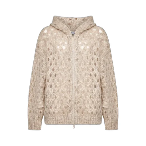 Zip-Up Hooded Cardigan