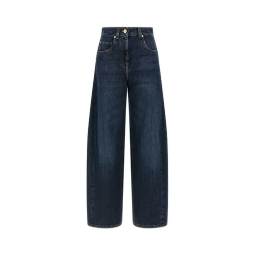 Mid-Waisted Wide-Leg Jeans