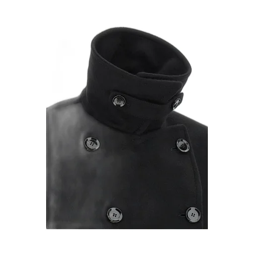 Double-Breasted Cropped Coat