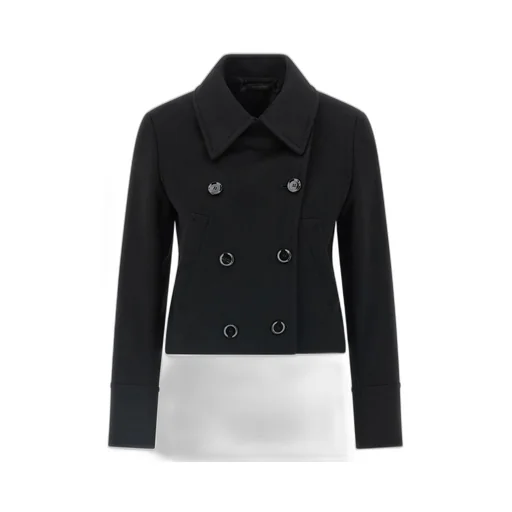 Double-Breasted Cropped Coat