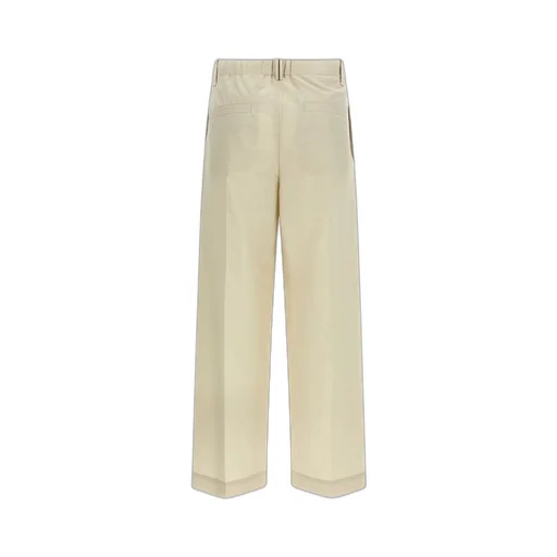 Wide Leg Pleated Trousers
