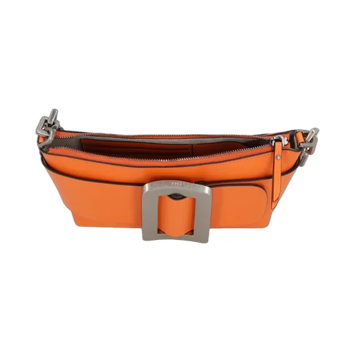 Pouchette Buckle Detail Chained Shoulder Bag