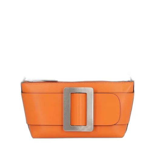 Pouchette Buckle Detail Chained Shoulder Bag