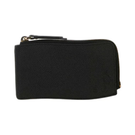 Logo Detailed Covered-Edge Zipped Cardholder