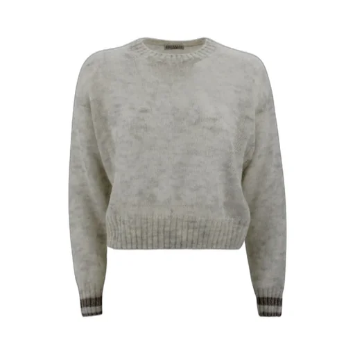 Sparkling Striped Cuffs Jumper