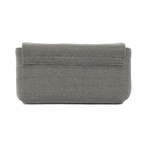 Monili-Embellished Flap Crossbody Bag