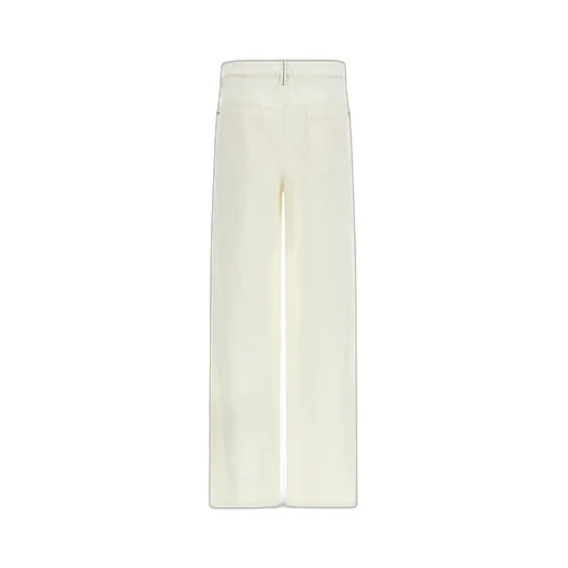 Monile-Detail Straight-Leg Trousers