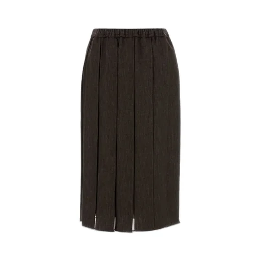 Pleated Midi Skirt