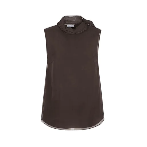 Bow Detailed Sleeveless Blouse