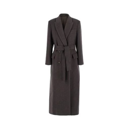 Double-Breasted Long Sleeved Coat