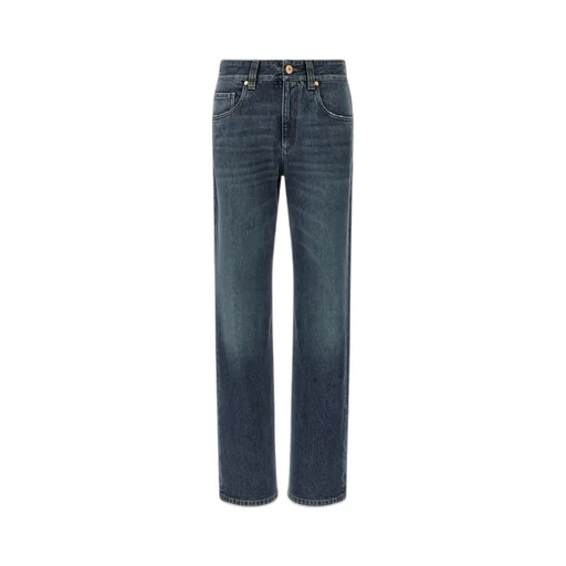 High Waisted Straight-Leg Jeans